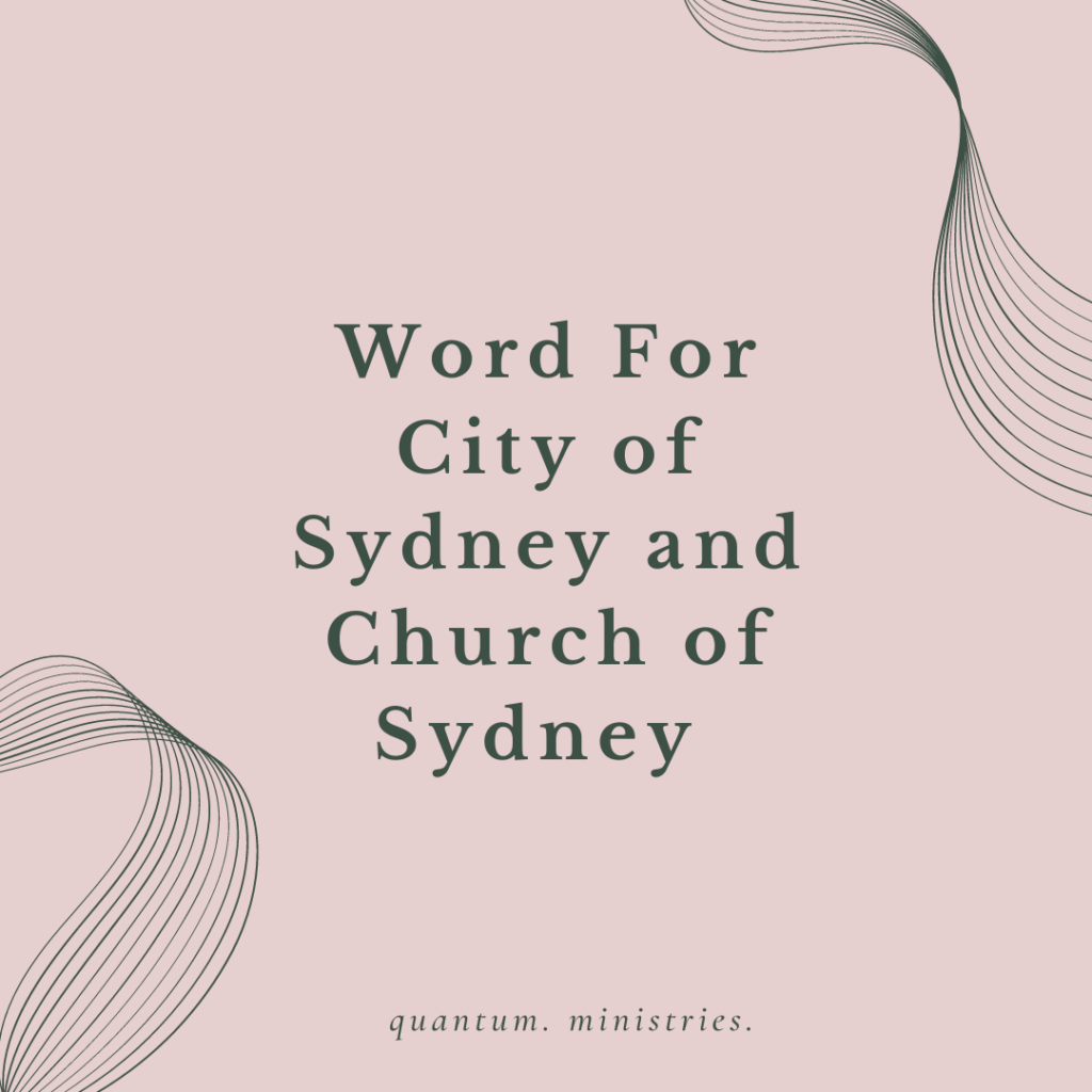 Prophetic Word for Australia (4)